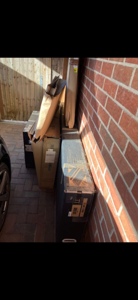 Garden garage clearance before